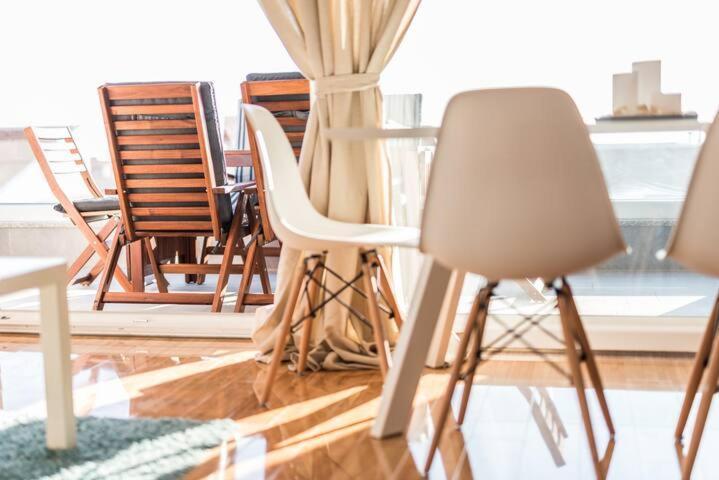 Blue Sky, Modern Sea View Apartment 노바야 외부 사진