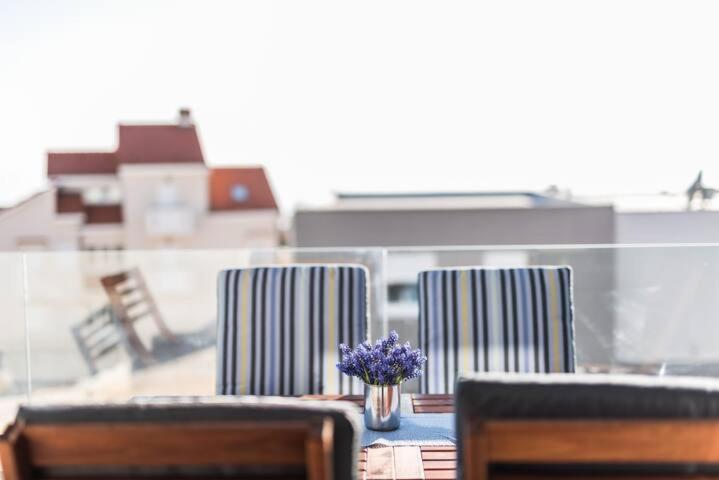 Blue Sky, Modern Sea View Apartment 노바야 외부 사진